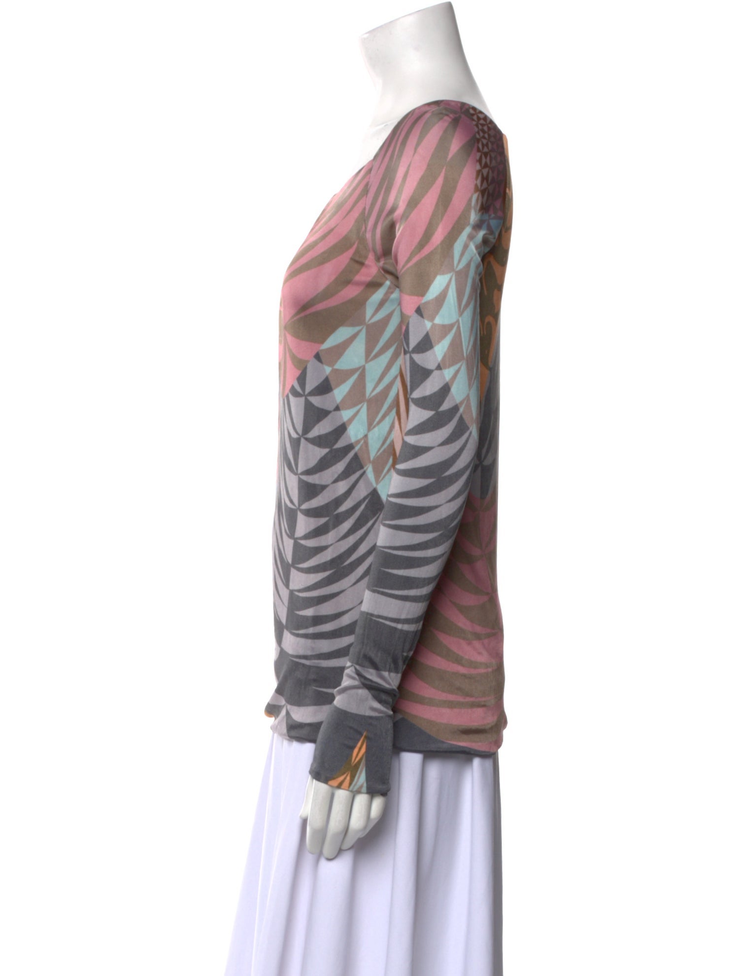 Matthew Williamson Printed Cowl Neck Top