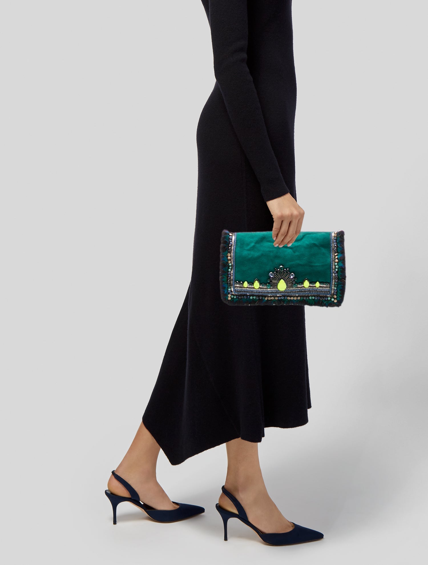 Matthew Williamson Suede Clutch
