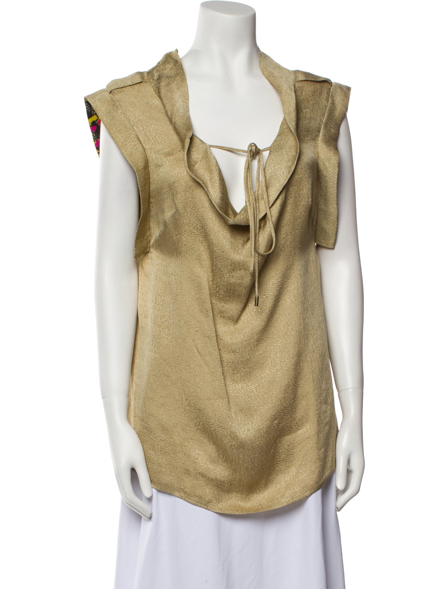 Matthew Williamson Silk Cowl Neck Tunic
