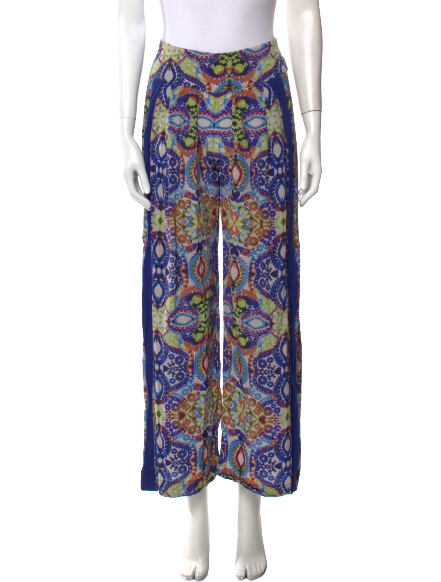 Matthew Williamson Silk Wide Leg Pants