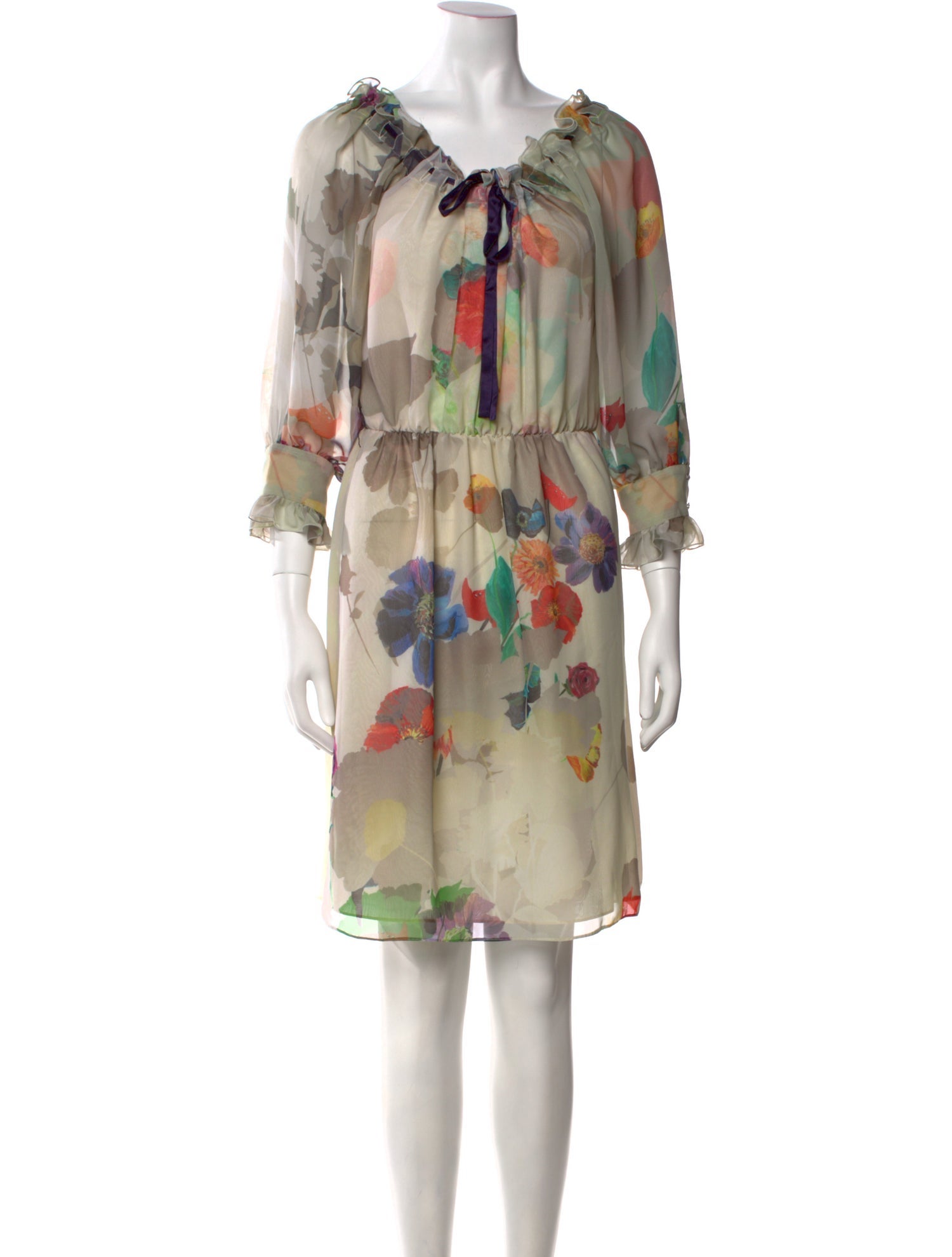 Matthew Williamson Printed Knee-Length Dress