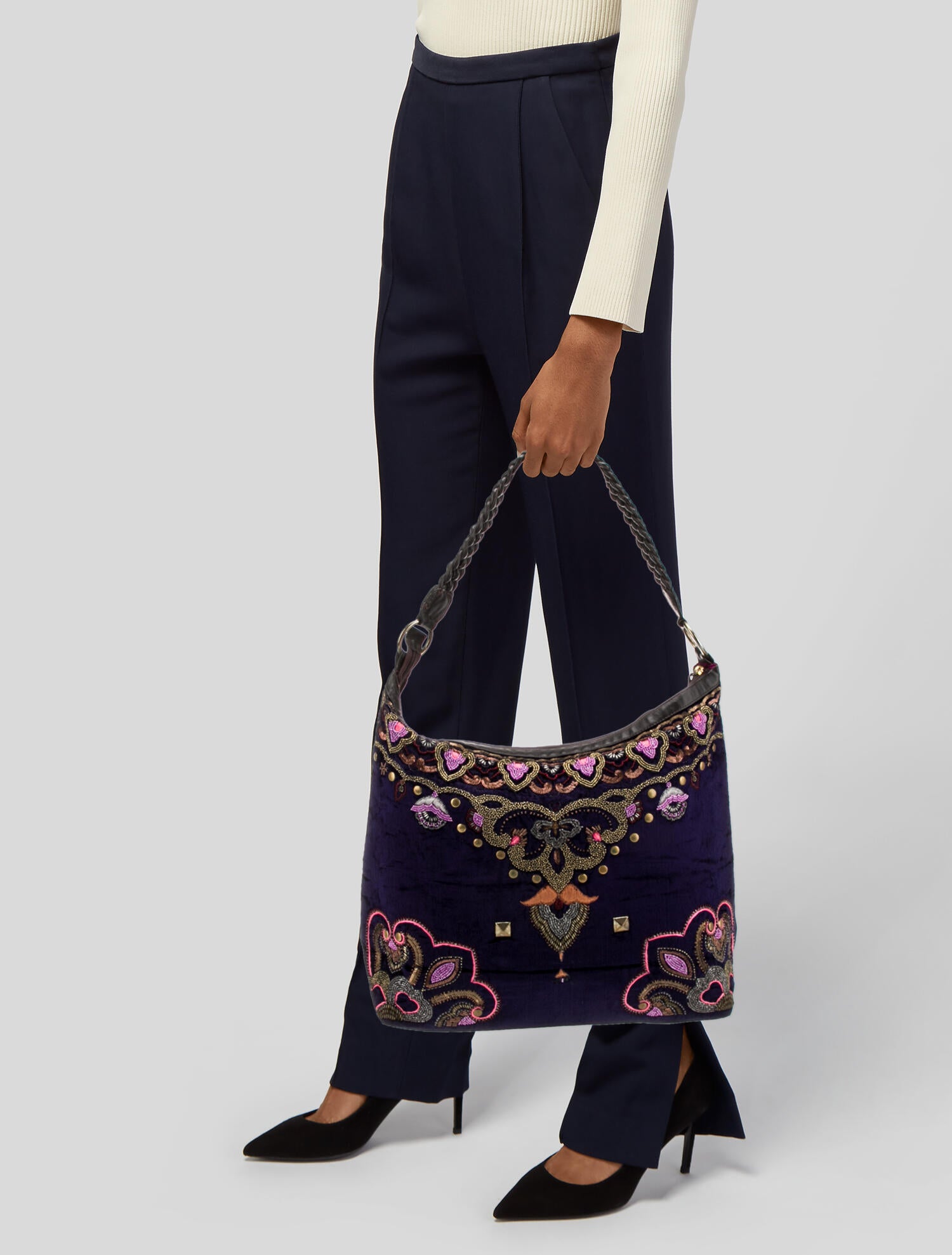 Matthew Williamson Velvet Shoulder Bag