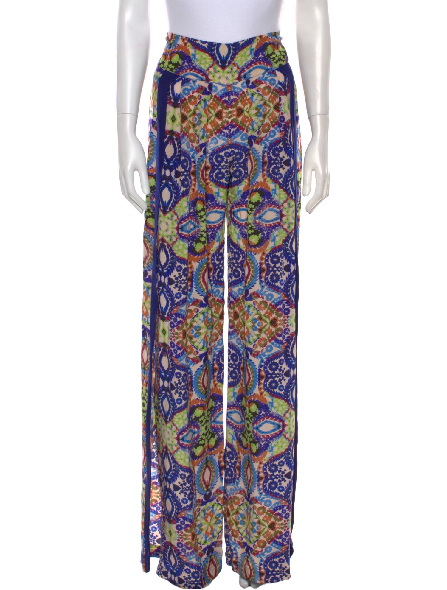 Matthew Williamson Silk Wide Leg Pants