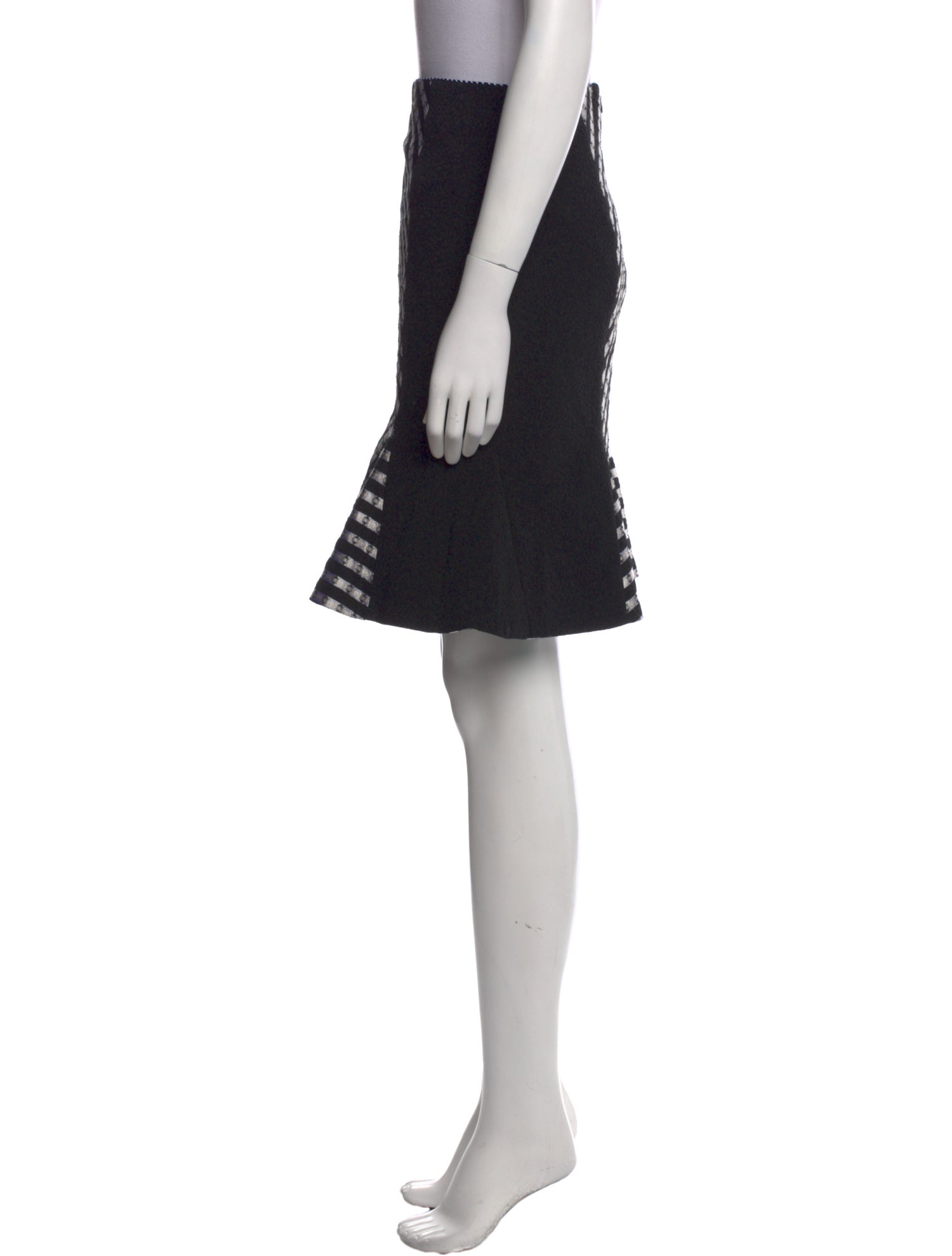 Matthew Williamson Striped Knee-Length Skirt