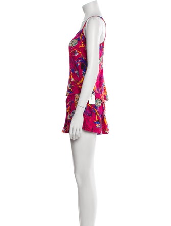 Matthew Williamson Silk Floral Print Short Set