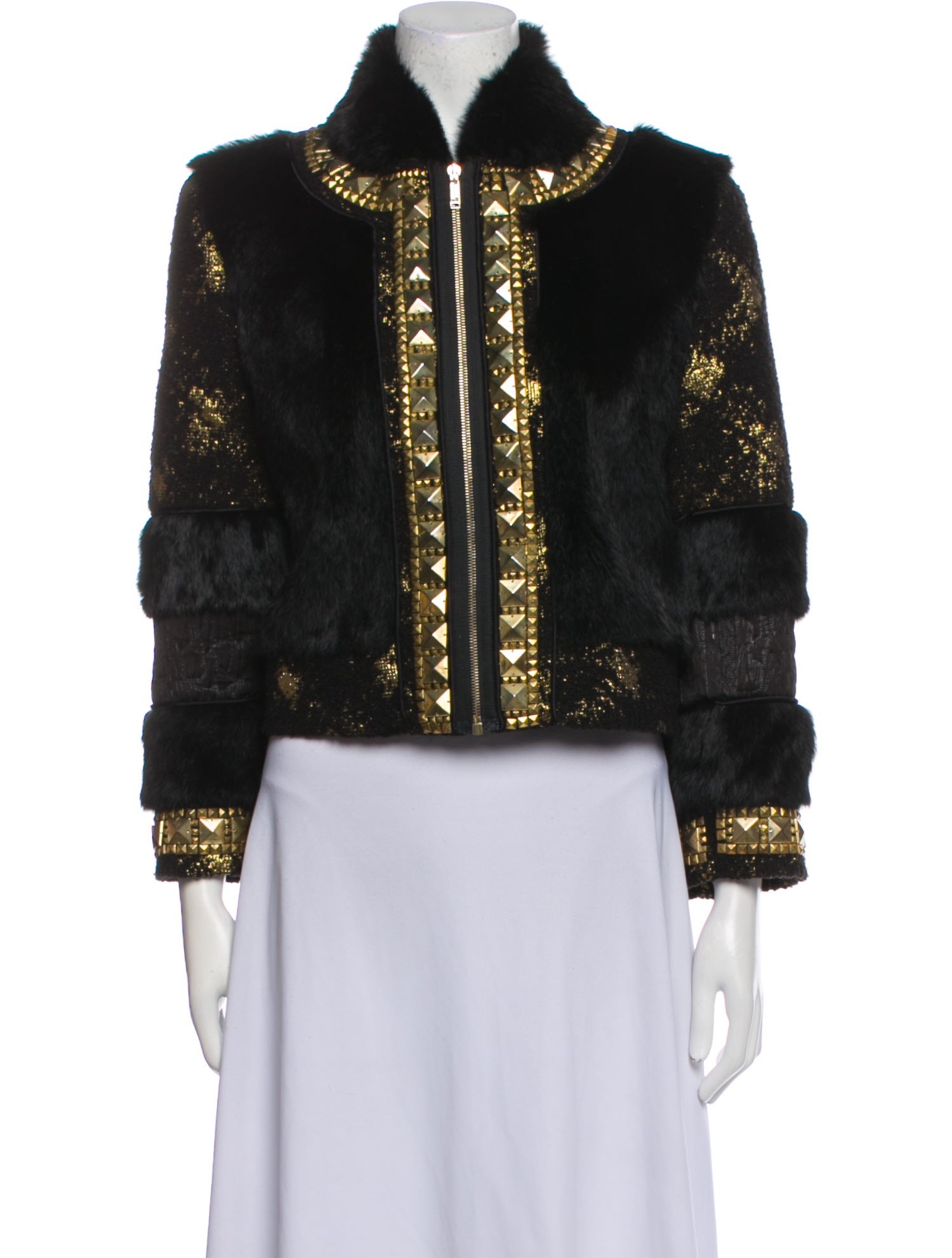 Matthew Williamson Printed Fur Jacket