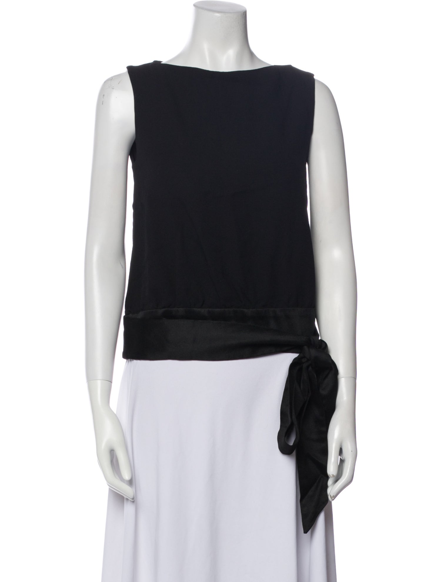 Matthew Williamson Bateau Neckline Sleeveless Top
