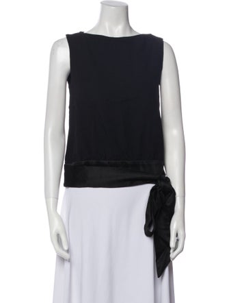 Matthew Williamson Bateau Neckline Sleeveless Top