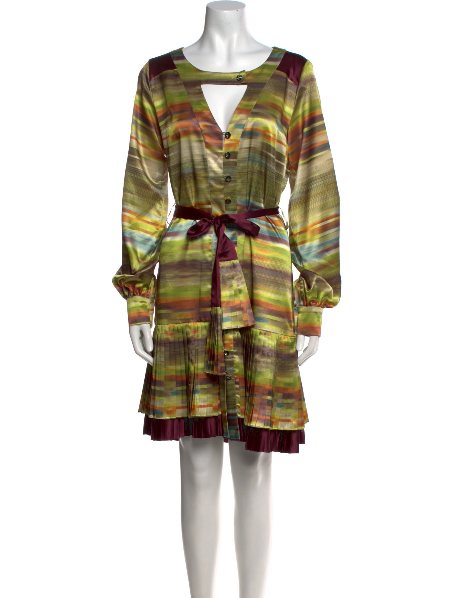 Matthew Williamson Plaid Print Knee-Length Dress