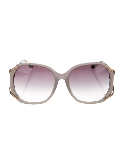 Matthew Williamson x Linda Farrow Oversize Gradient Sunglasses