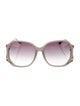 Matthew Williamson x Linda Farrow Oversize Gradient Sunglasses