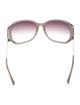 Matthew Williamson x Linda Farrow Oversize Gradient Sunglasses