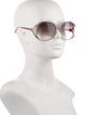 Matthew Williamson x Linda Farrow Oversize Gradient Sunglasses