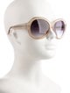 Matthew Williamson Round Gradient Sunglasses