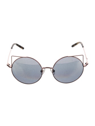 Matthew Williamson Oversize Mirrored Sunglasses