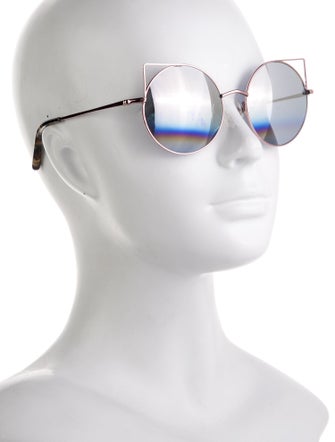 Matthew Williamson Oversize Mirrored Sunglasses