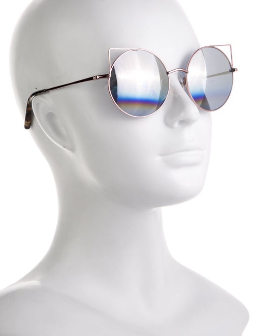 Matthew Williamson Oversize Mirrored Sunglasses