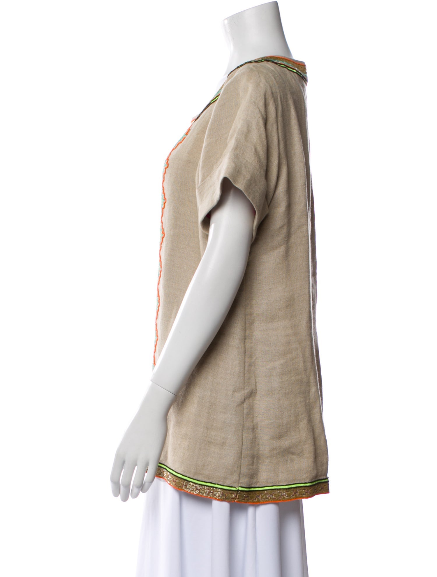 Matthew Williamson Linen Printed T-Shirt