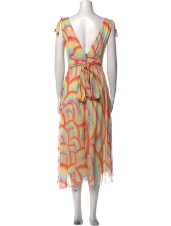 Matthew Williamson Silk Midi Length Dress