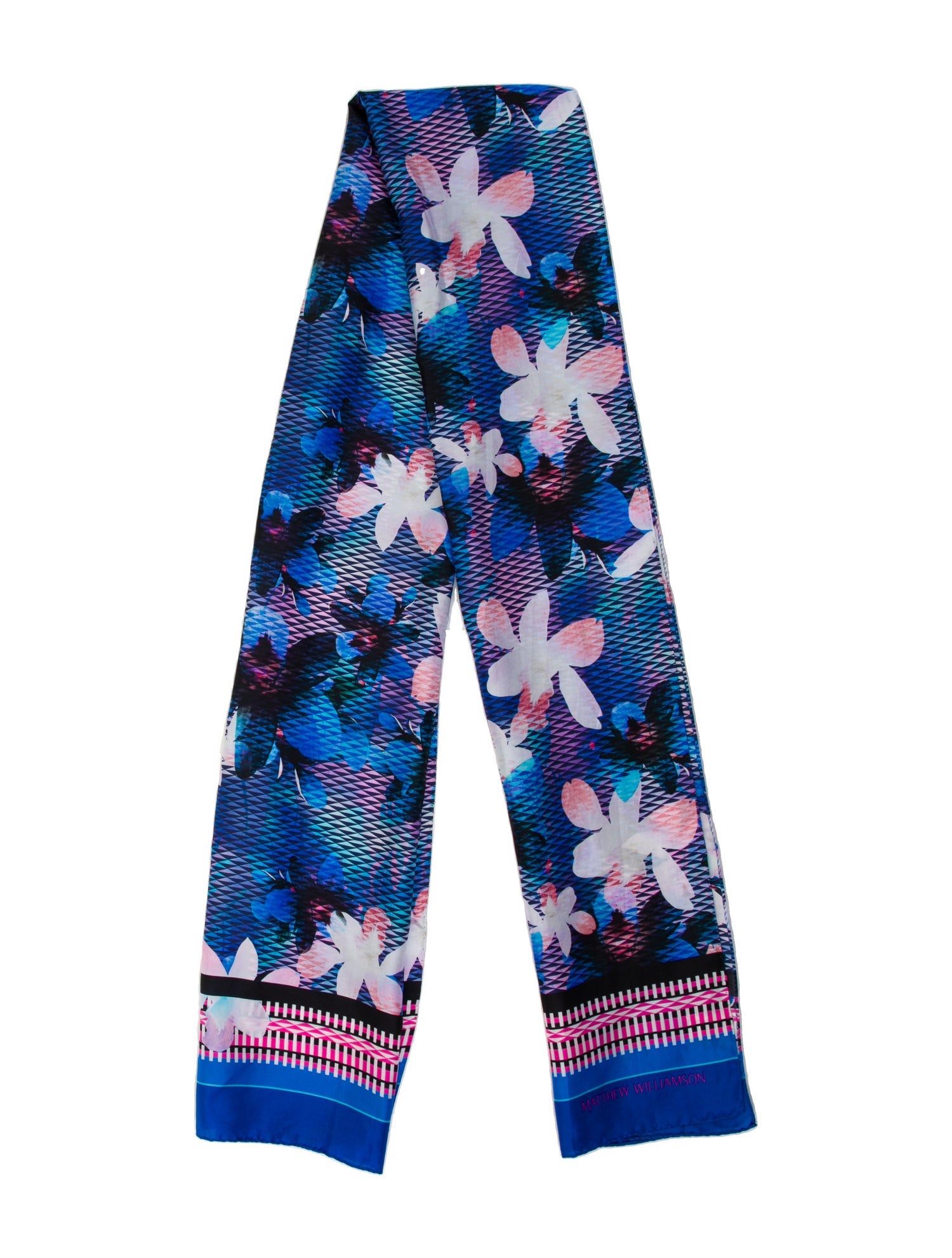Matthew Williamson Silk Floral Print Scarf w/ Tags