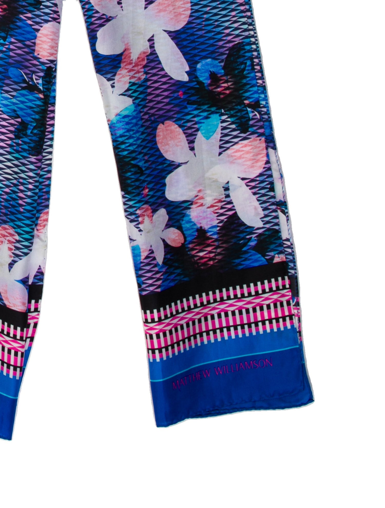 Matthew Williamson Silk Floral Print Scarf w/ Tags