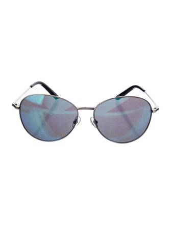 Matthew Williamson Aviator Mirrored Sunglasses