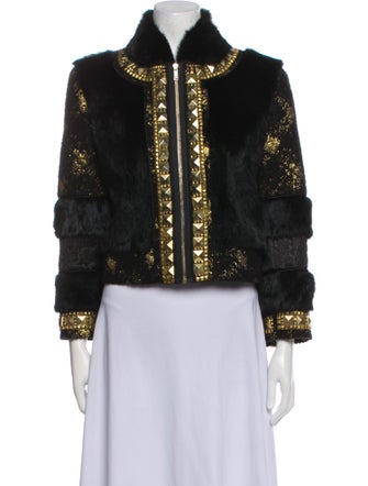 Matthew Williamson Printed Fur Jacket