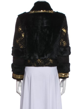 Matthew Williamson Printed Fur Jacket