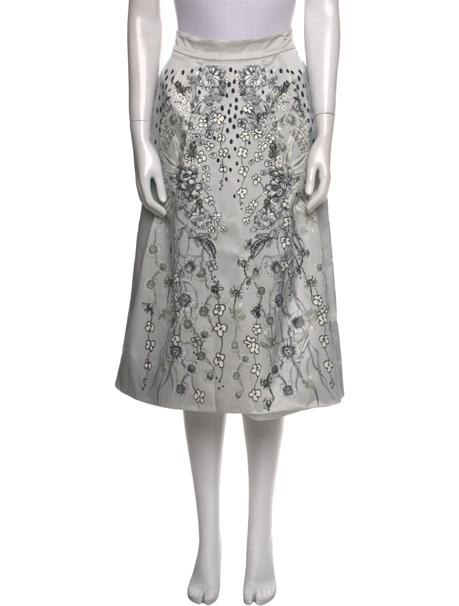 Matthew Williamson Printed Midi Length Skirt