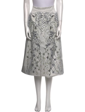 Matthew Williamson Printed Midi Length Skirt