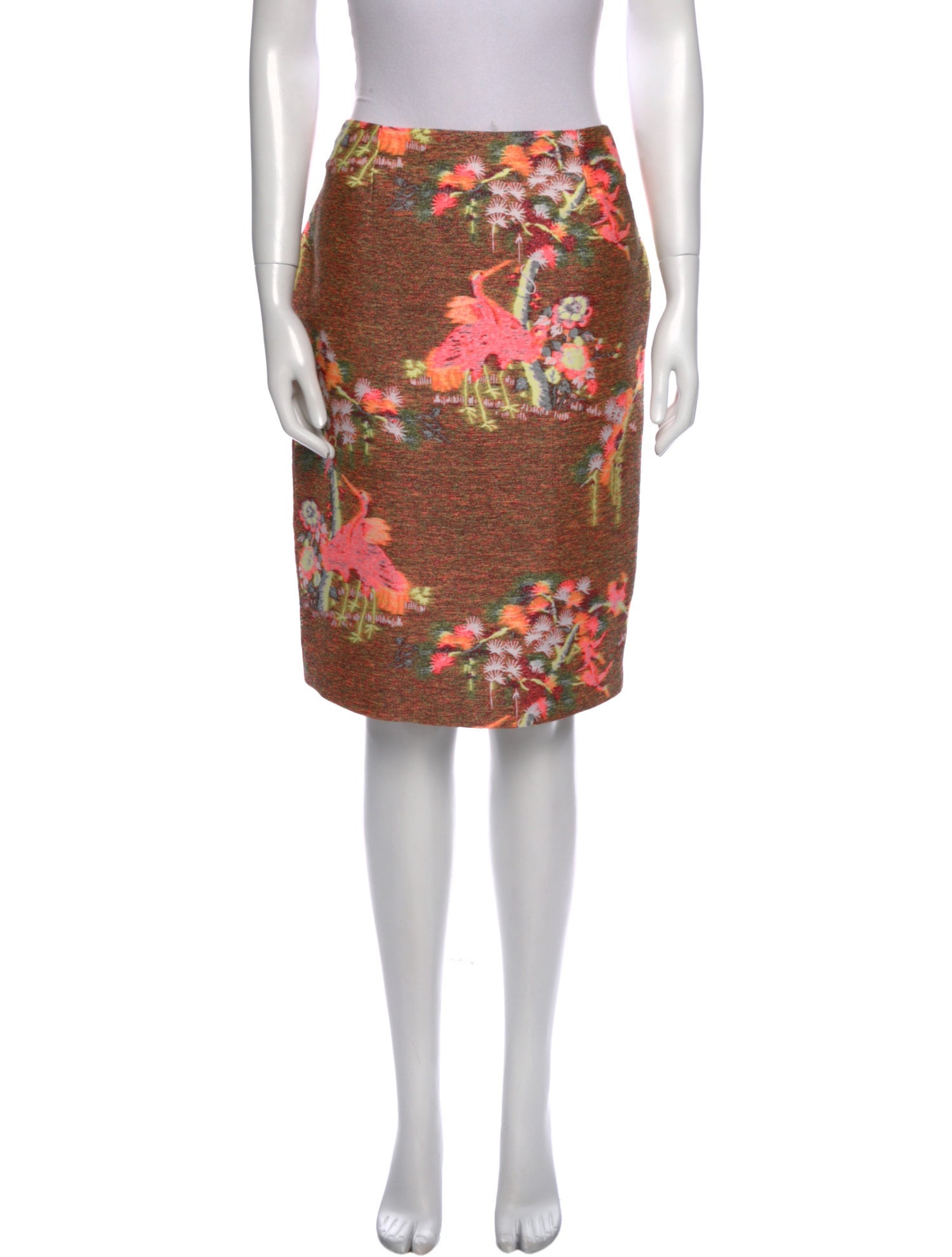 Matthew Williamson Floral Print Knee-Length Skirt