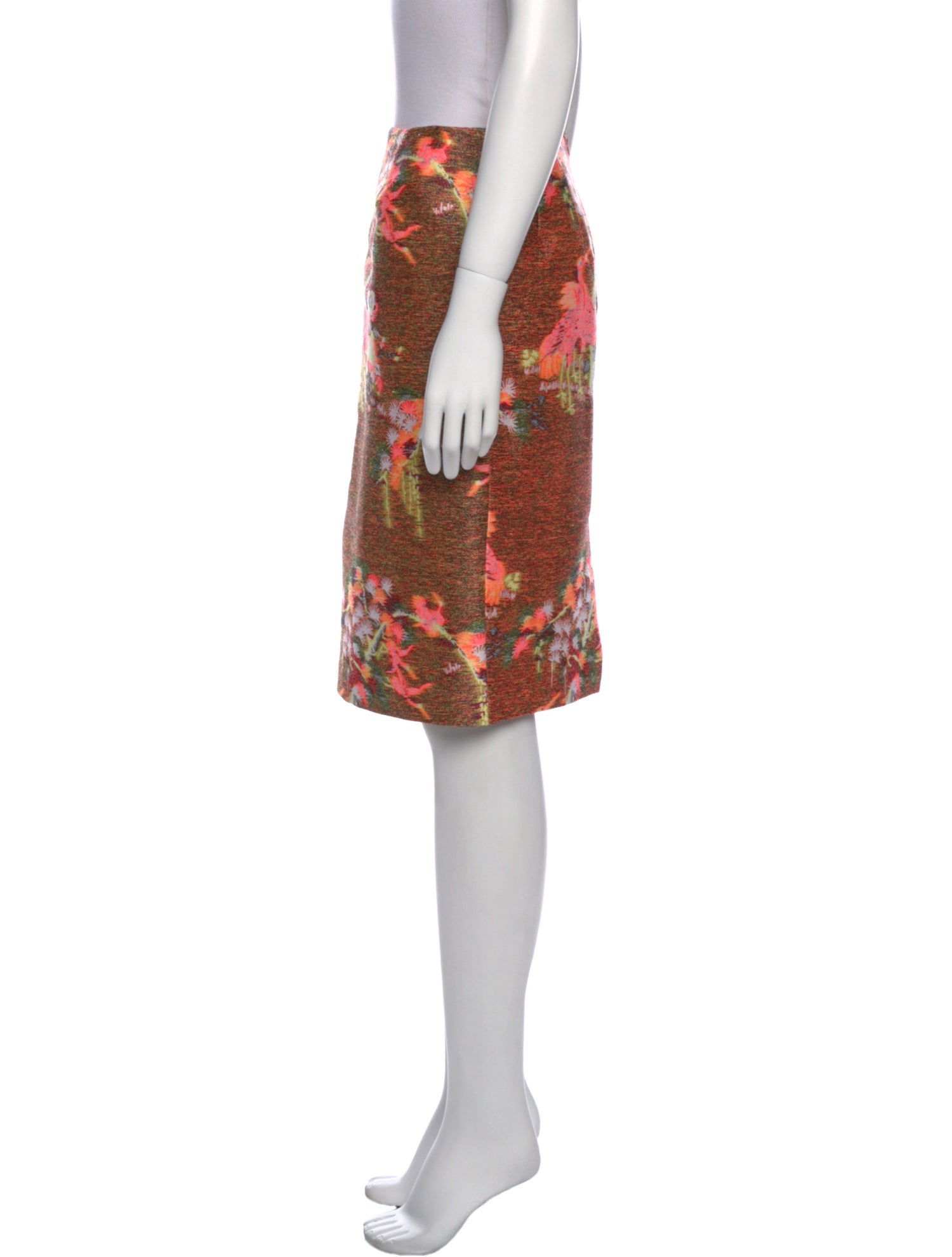 Matthew Williamson Floral Print Knee-Length Skirt