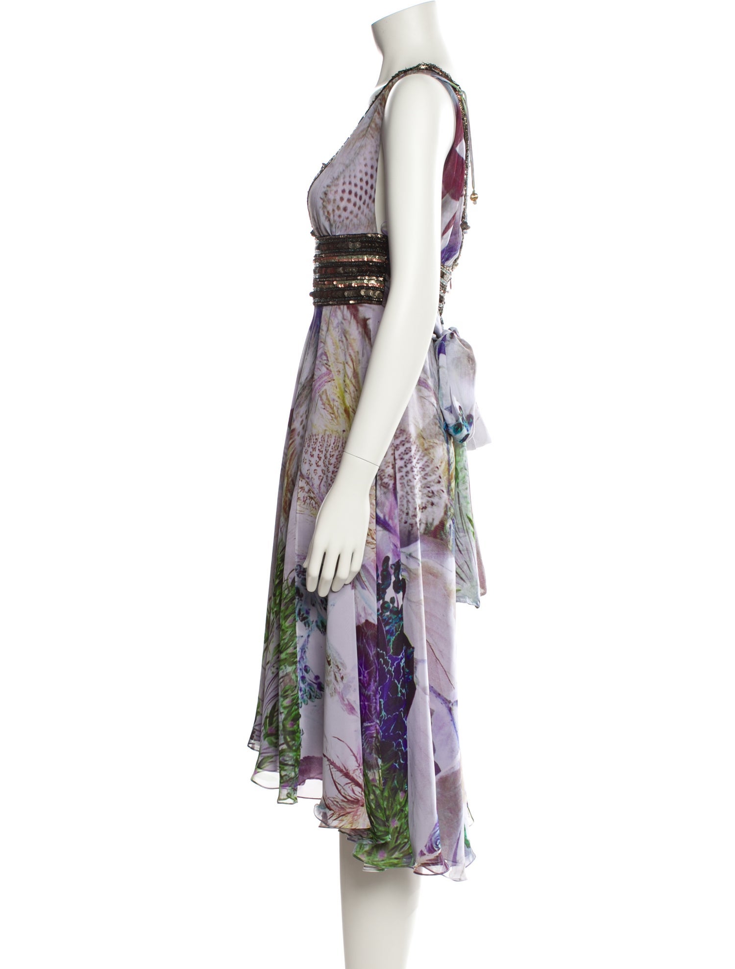 Matthew Williamson Silk Midi Length Dress