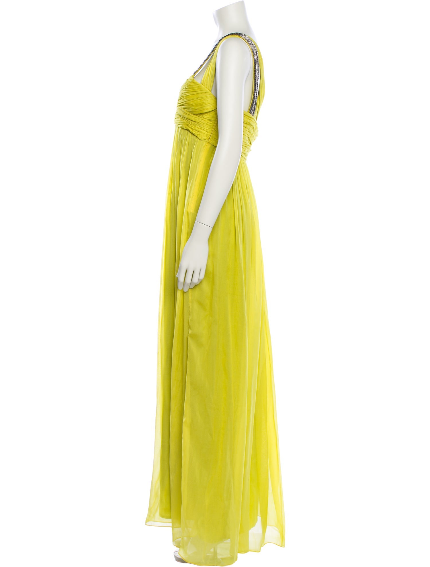 Matthew Williamson Square Neckline Long Dress