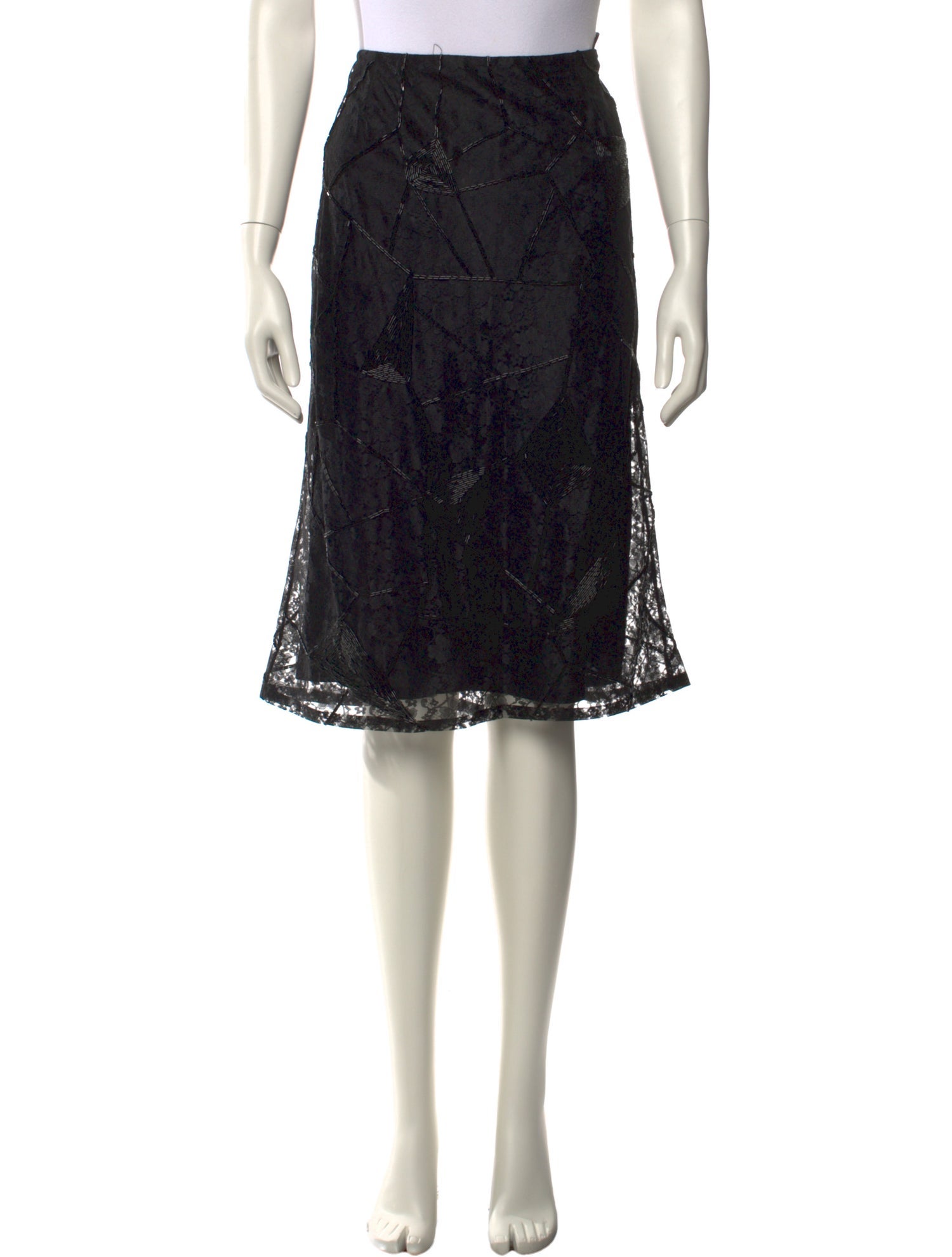 Matthew Williamson Lace Pattern Knee-Length Skirt