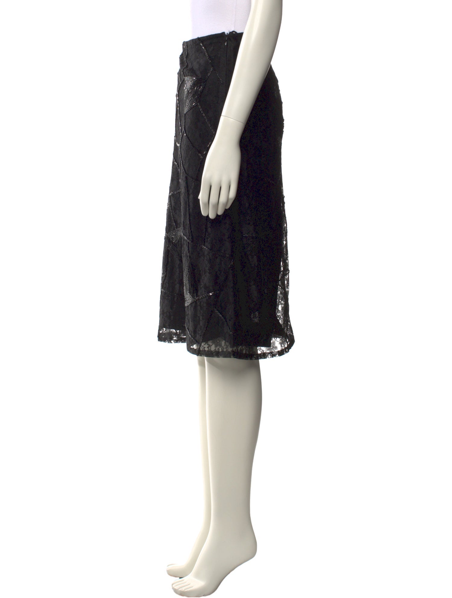 Matthew Williamson Lace Pattern Knee-Length Skirt