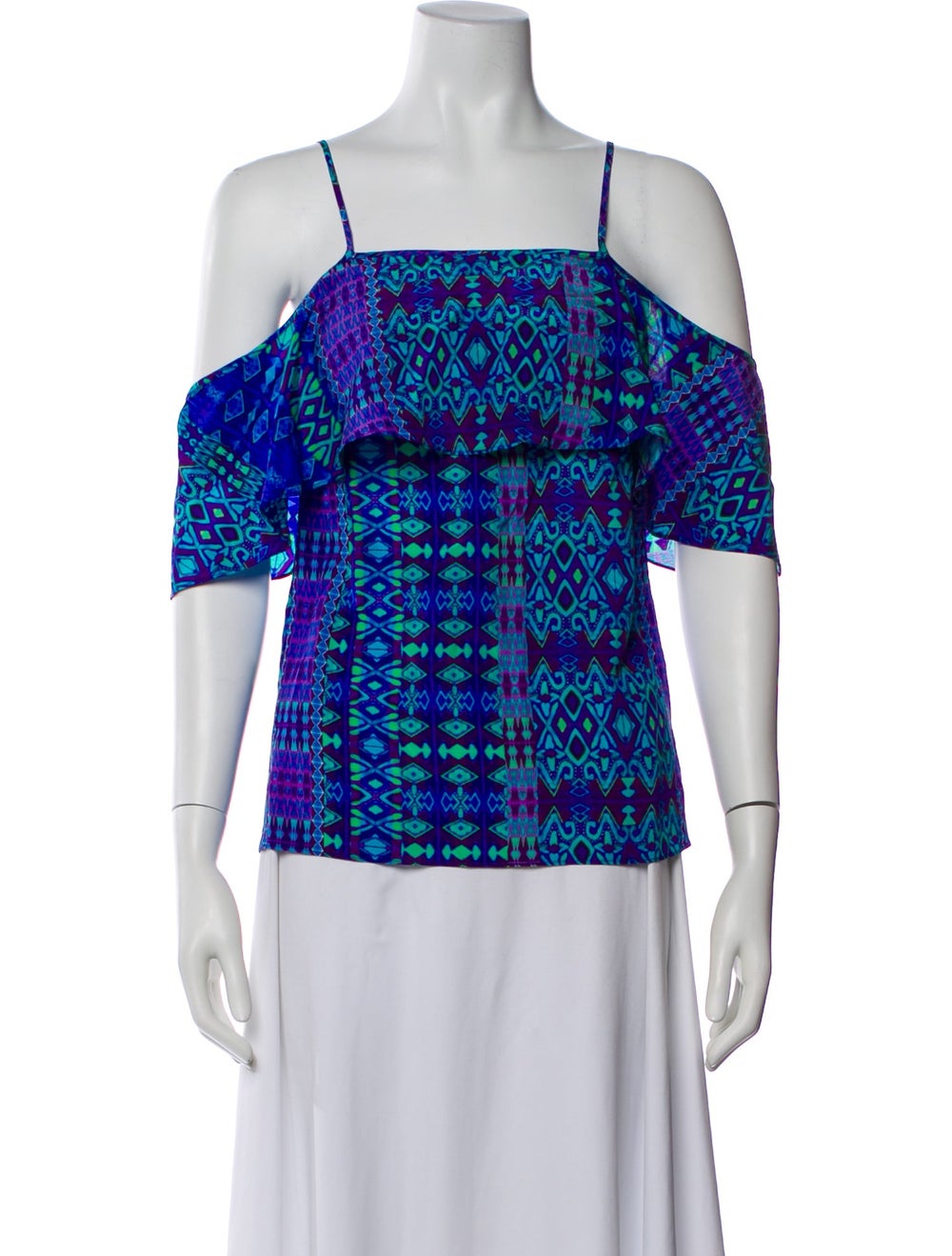 Matthew Williamson Escape Silk Patterned Top - image 1