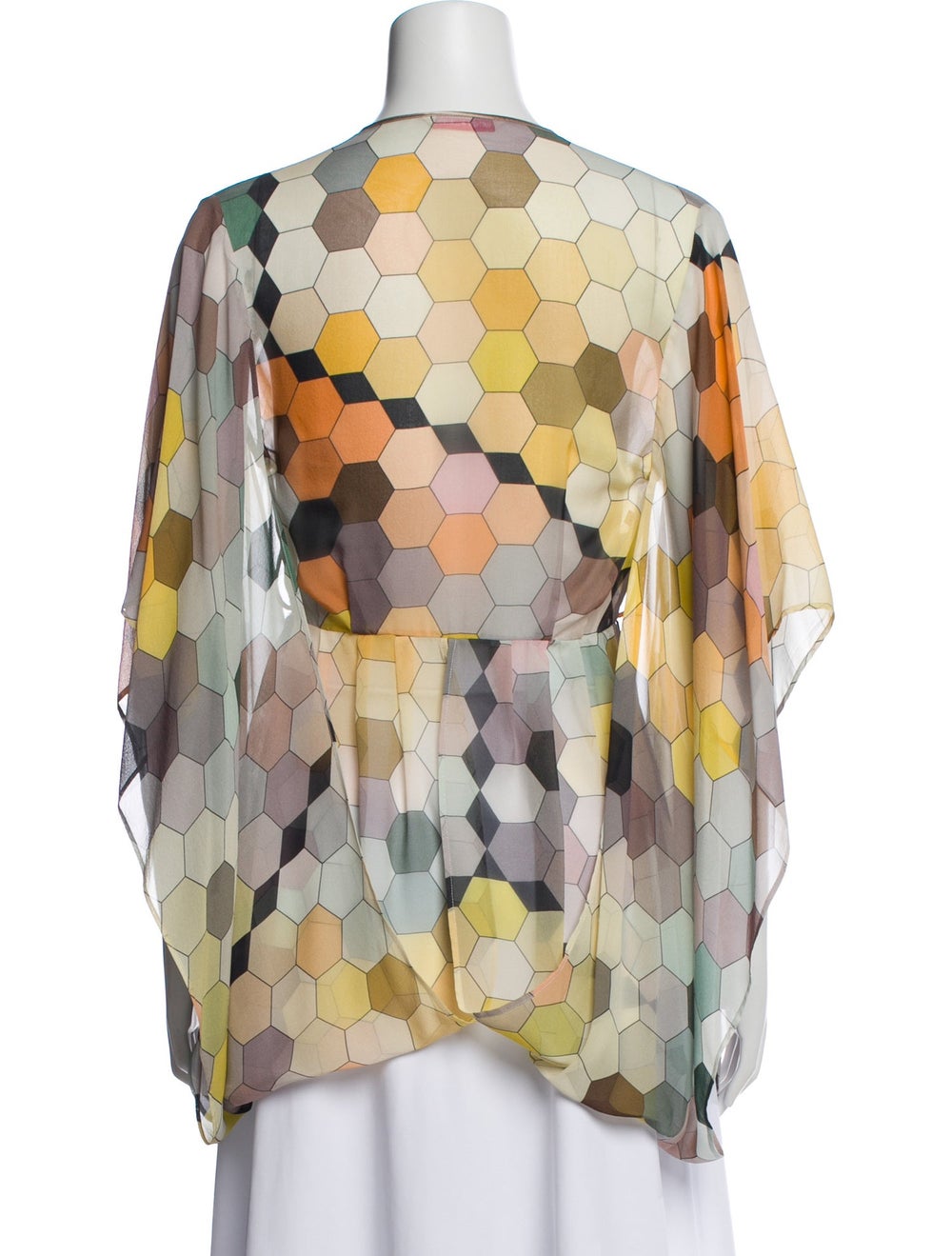 Matthew Williamson Silk Patterned Blouse - image 3