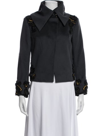 Click to view more detailed imagery on our partner's website Pre-owned Matthew Williamson Wool Jacket In Blue