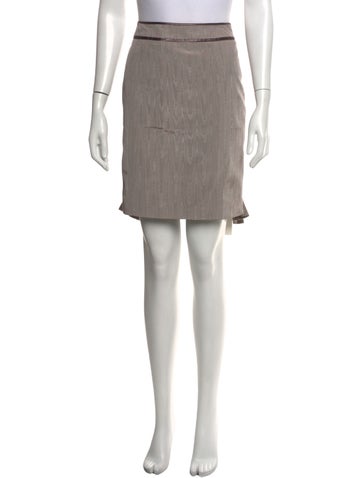 Pre-owned Matthew Williamson Patterned Mini Skirt In Grey