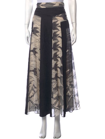 Pre-owned Matthew Williamson Silk Long Skirt In Multicolor