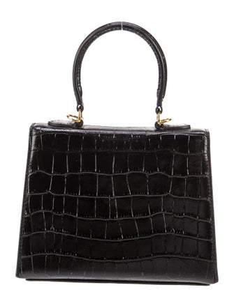 Mateo Embossed Leather Top Handle Bag