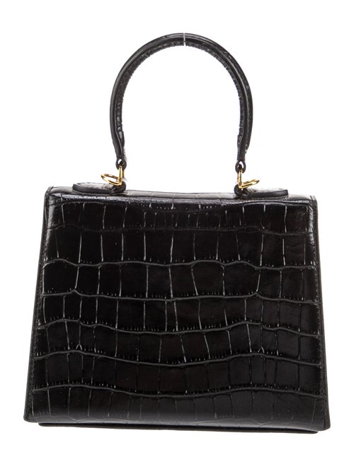 Mateo Embossed Leather Top Handle Bag