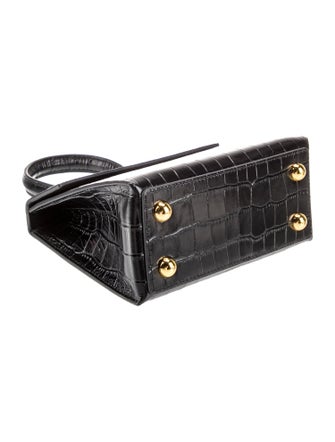 Mateo Embossed Leather Top Handle Bag