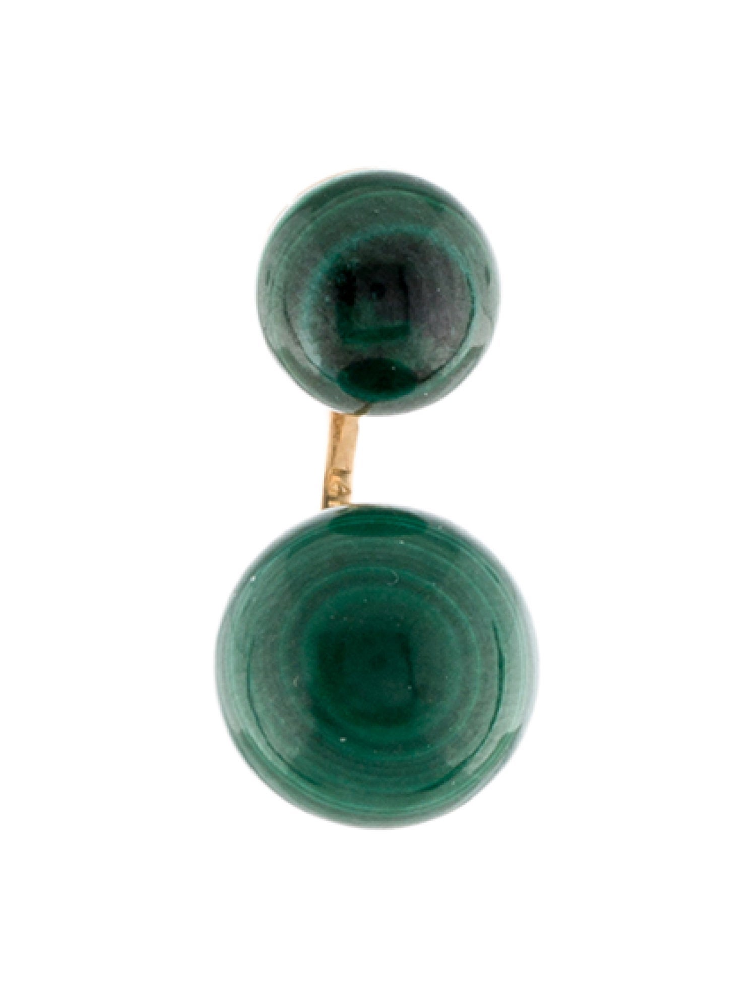 Mateo 14K Malachite Earring Jacket