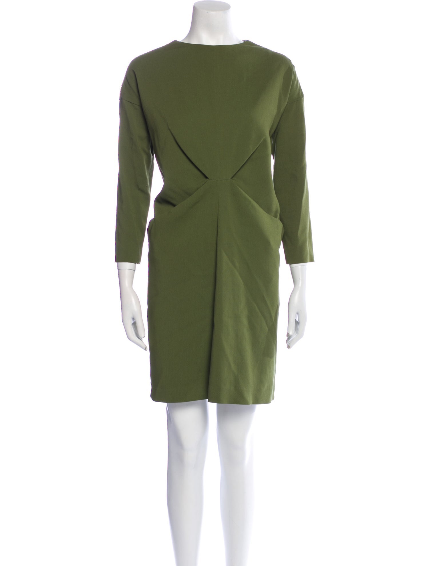 Marta Ferri Bateau Neckline Mini Dress