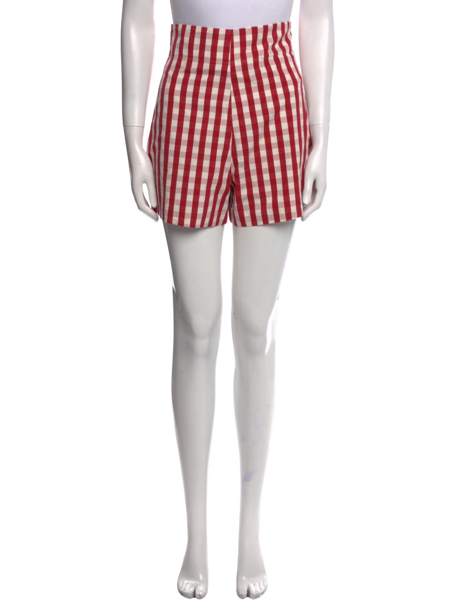 Marta Ferri Plaid Print Mini Shorts