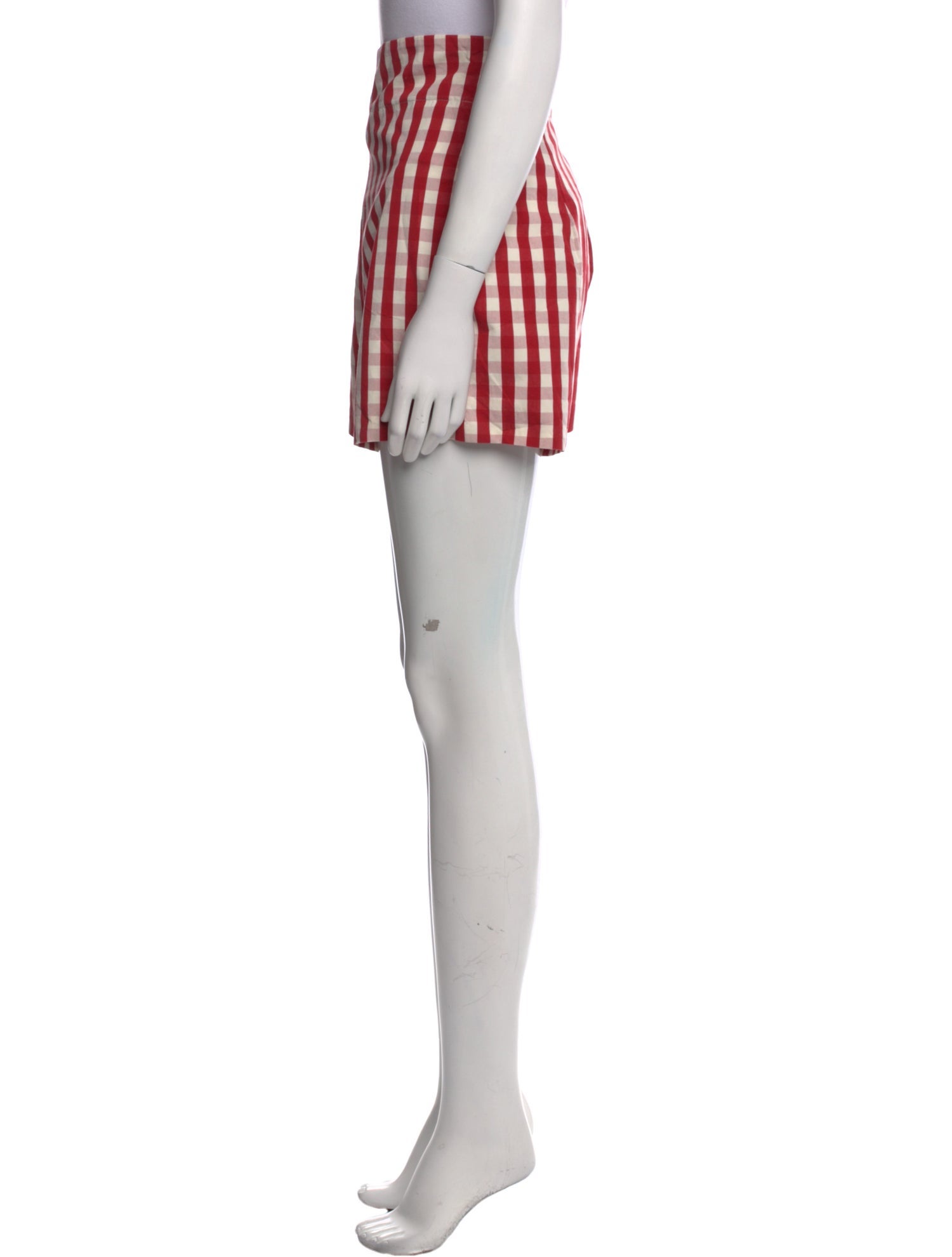 Marta Ferri Plaid Print Mini Shorts