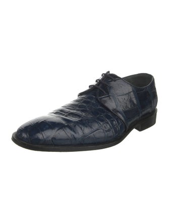 Maurice Lacroix Embossed Leather Derby Shoes