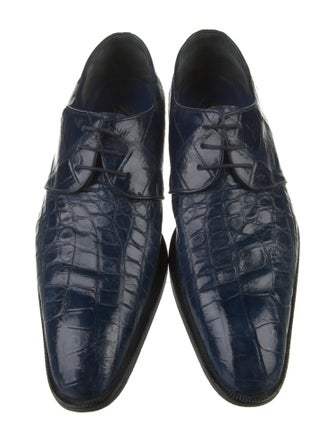 Maurice Lacroix Embossed Leather Derby Shoes